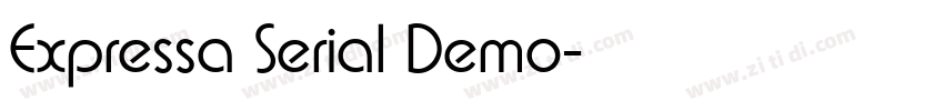 Expressa Serial Demo字体转换